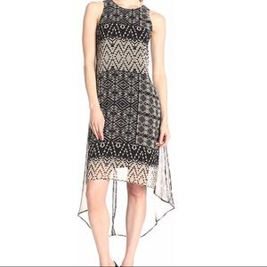 Karen Kane high low chiffon dress with lining